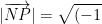 |\overrightarrow{NP}|=\sqrt{(-1)^2+10^2+(-3)^2}=\sqrt{110}